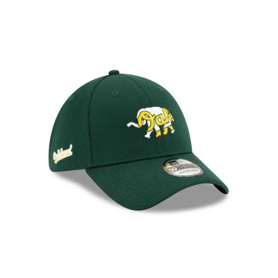 Oakland Athletics Gorra | New Era MLB Batting Practice 39thirty Stretch Fit Cap Mexico - Verdes